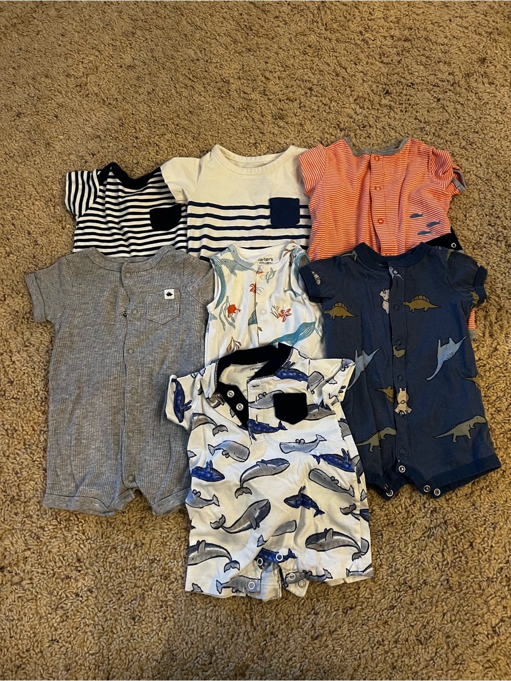 Carter’s Summer Romper Bundle 0-3 months and 3-6 months